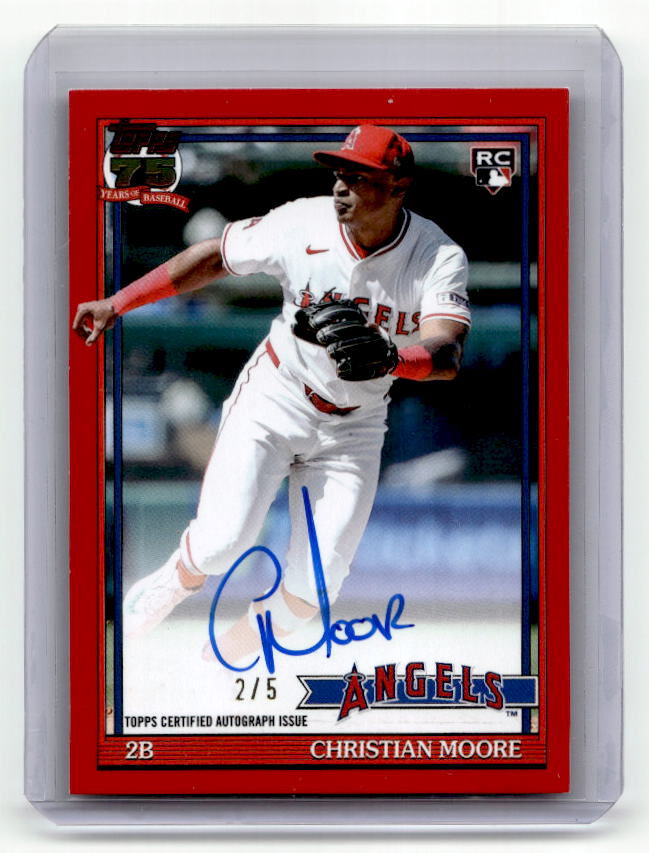 2026 Topps Christian Moore Red Rookie Auto