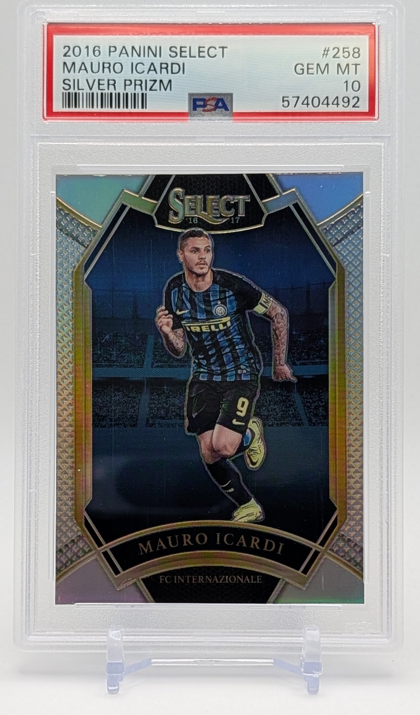 2016 Select Mauro Icardi Silver Prizm PSA 10