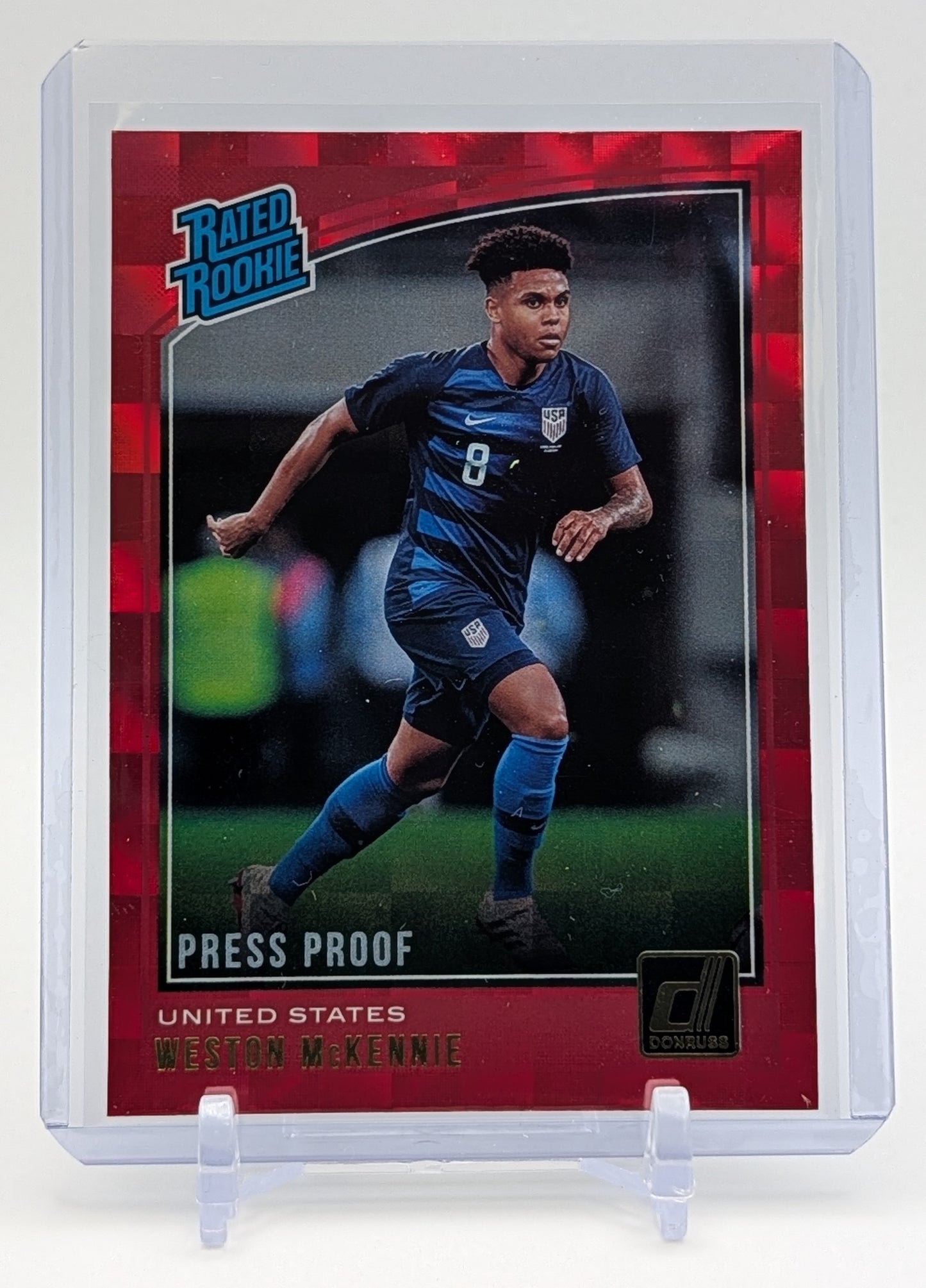 2018 Donruss Weston McKennie Red Press Proof