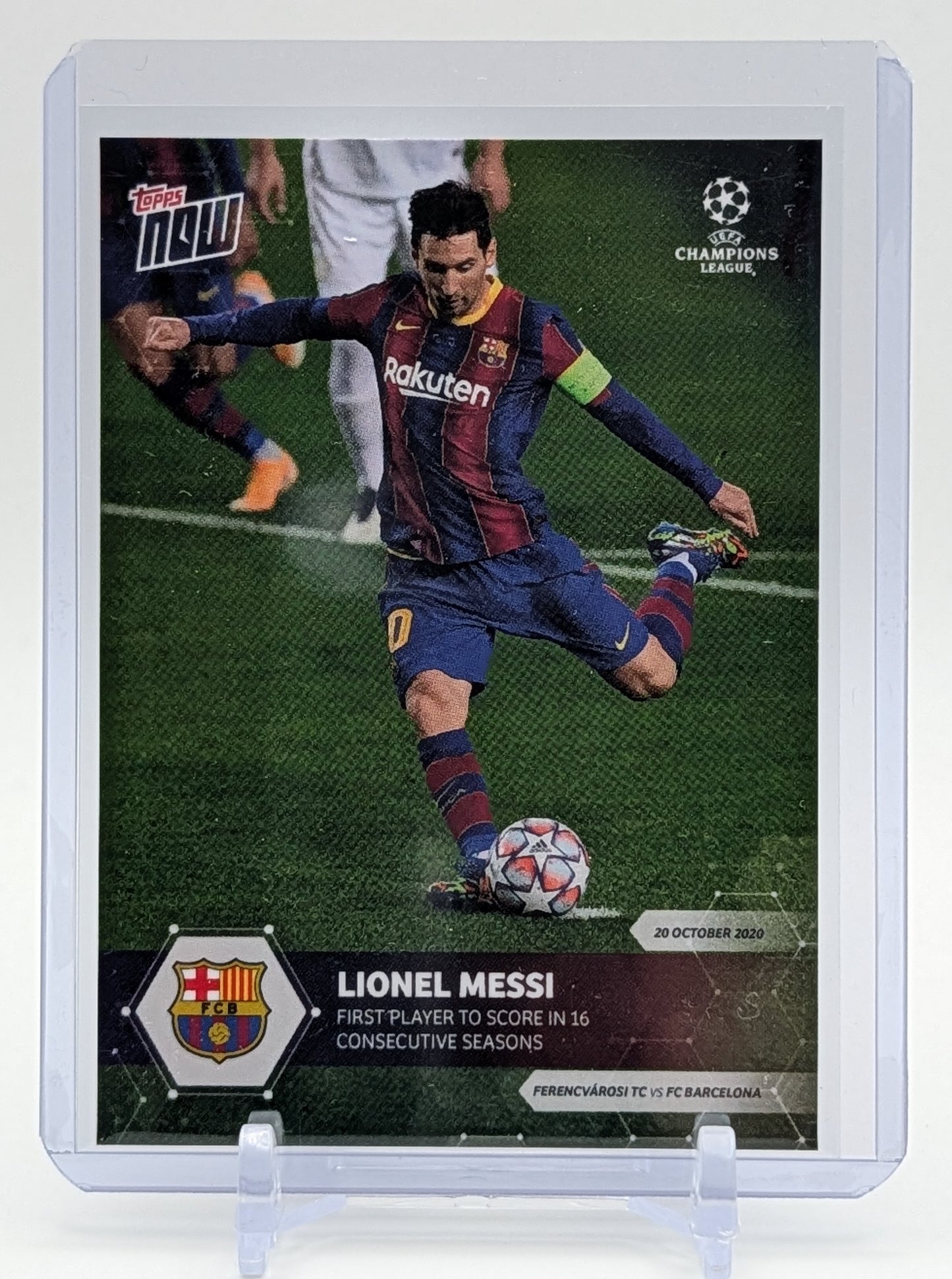 2020 Topps Now Lionel Messi