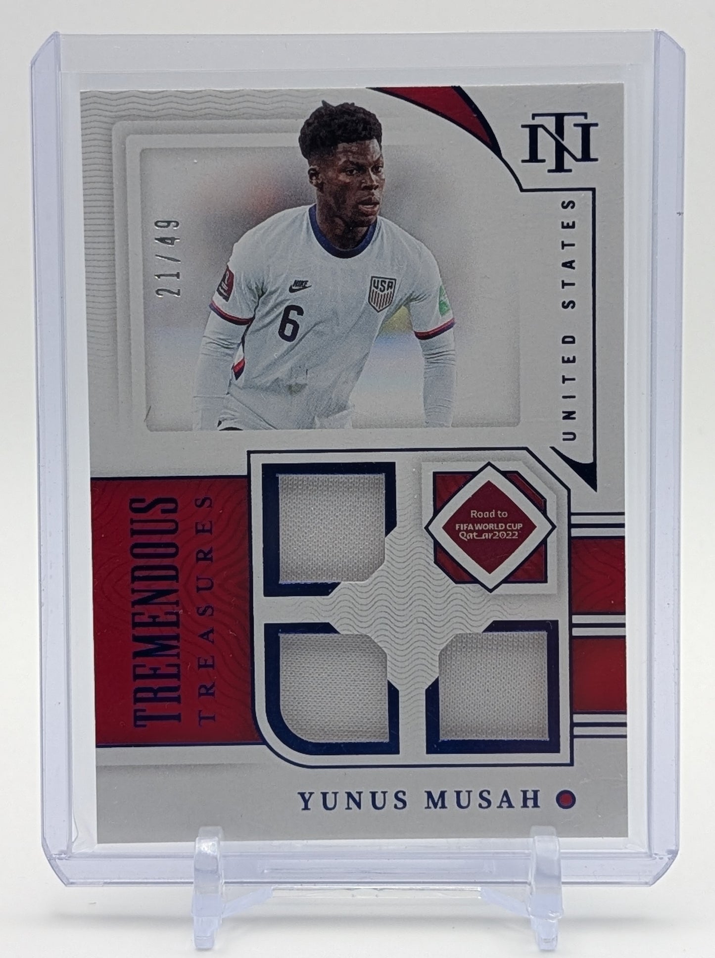 2022 National Treasures Yunus Musa Tremendous Treasures Blue /49