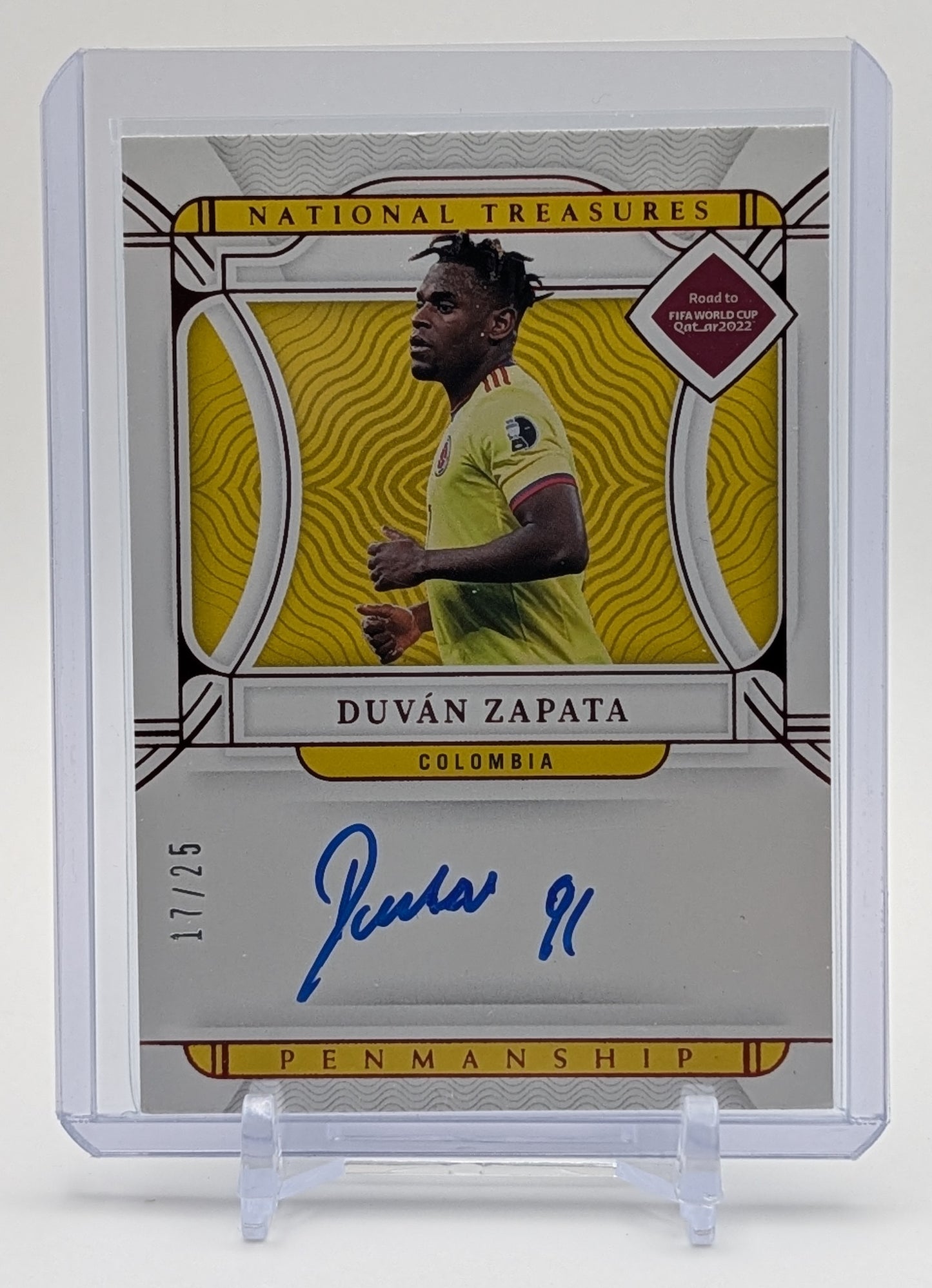 2022 National Treasures Duvan Zapata Penmanship Auto /25