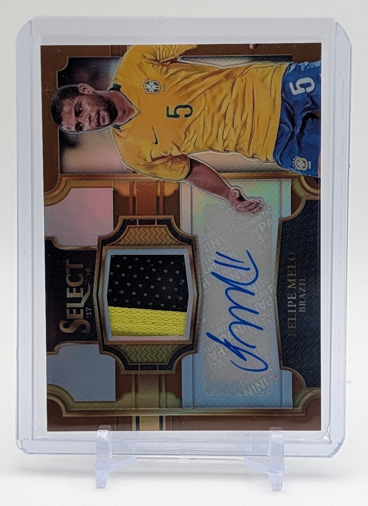 2017 Select Felipe Melo Copper Patch Auto /49