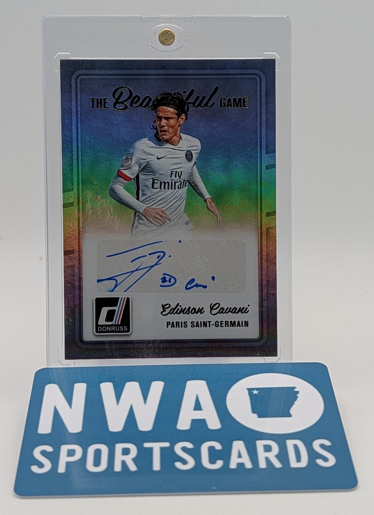 2016 Donruss Edinson Vavani The Beautiful Game Auto + $25 NWA Sports Cards Credit