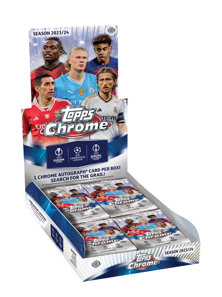 2023-24 Topps Chrome UEFA Club Competitions Chrome Hobby Box