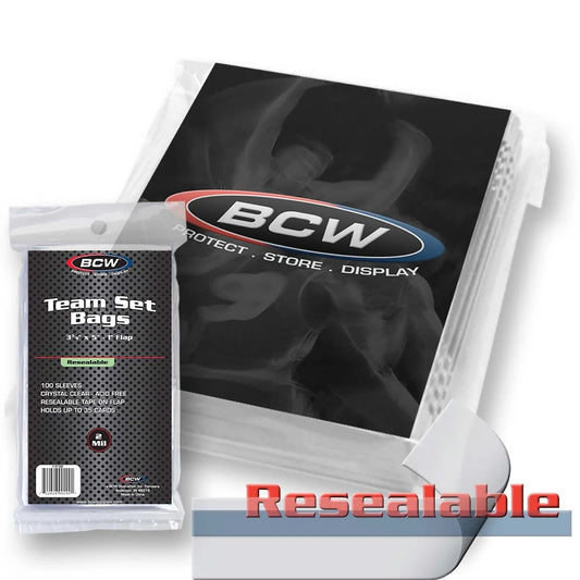 BCW Resealable Team Bags (100 ct)