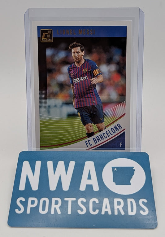 2018 Donruss #1 Lionel Messi + $20 NWA Sports Cards Credit