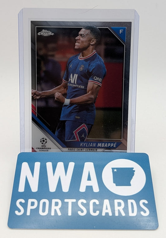2022 Topps Chrome Kylian Mbappe + $20 NWA Sports Cards Credit