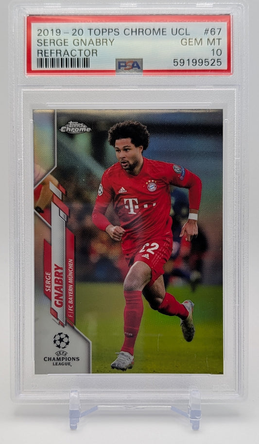 2019 Topps Chrome UCL Serge Gnarby Refractor PSA 10
