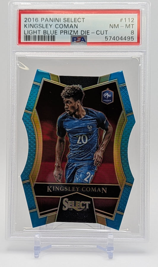 2016 Select Kingsley Coman Light Blue Die-Cut /249 PSA 8