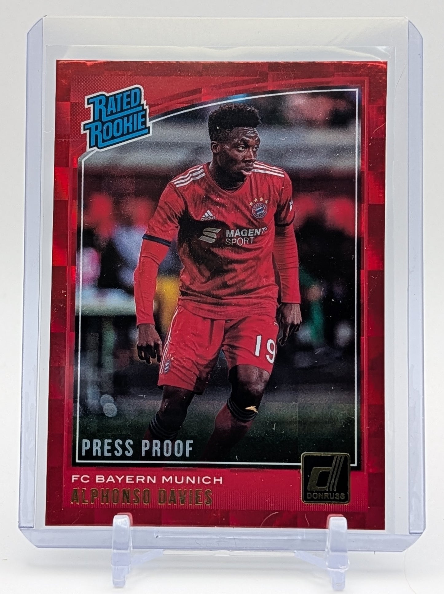 2018 Donruss Alphonso Davies Red Press Proof