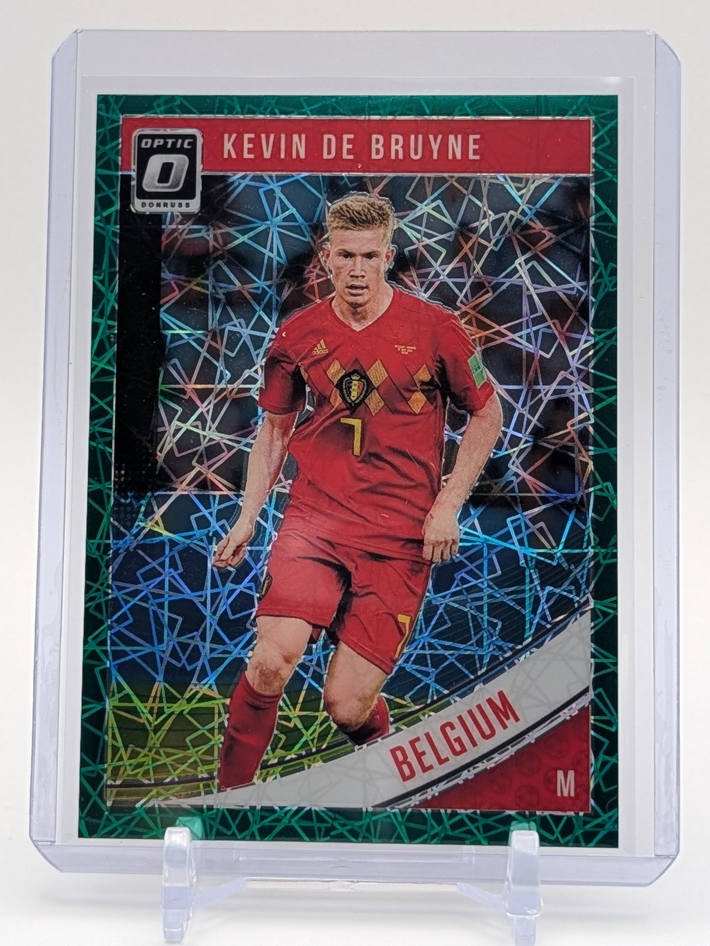 2018 Donruss #101 Kevin De Bruyne Green Optic Velocity /200