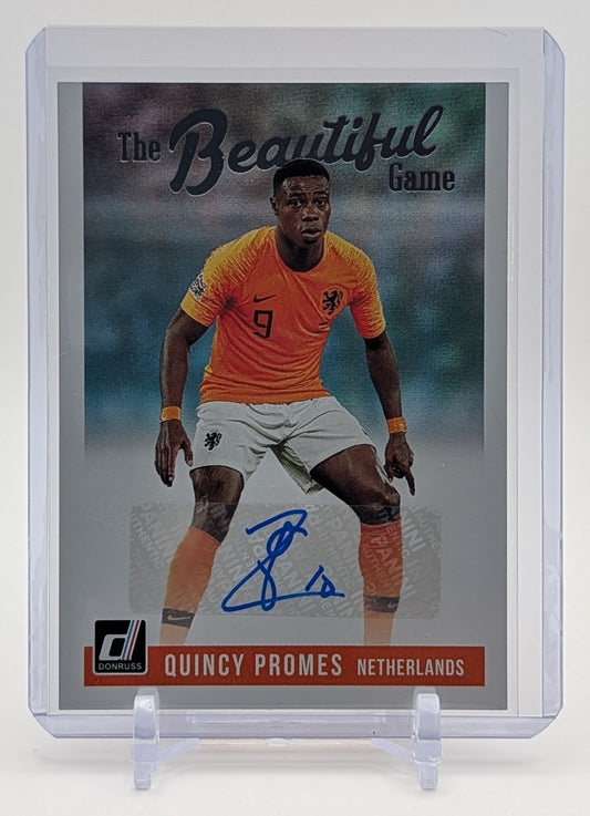 2018 Donruss Quincy Promes The Beautiful Game Auto