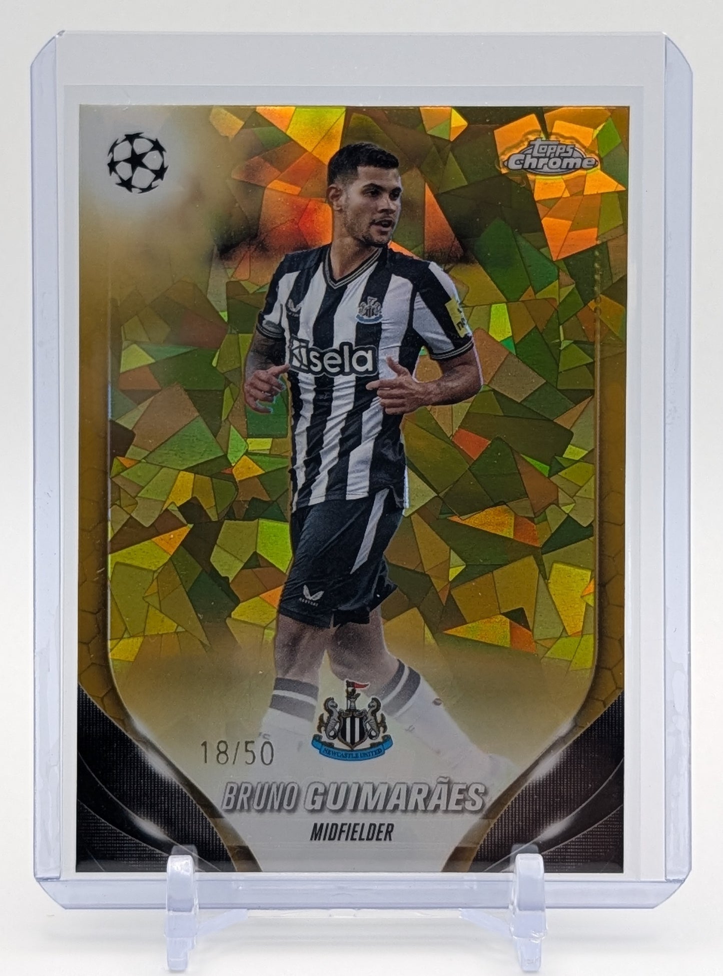 2024 Topps Chrome Sapphire Bruno Guimaraes Gold Refractor /50