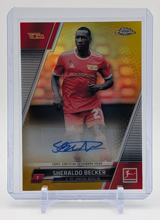 2022 Topps Chrome Sheraldo Becker Gold Auto /50