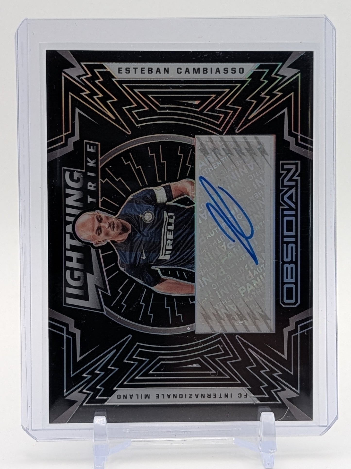 2021 Obsidian Esteban Cambiasso Lightning Strike Auto /149