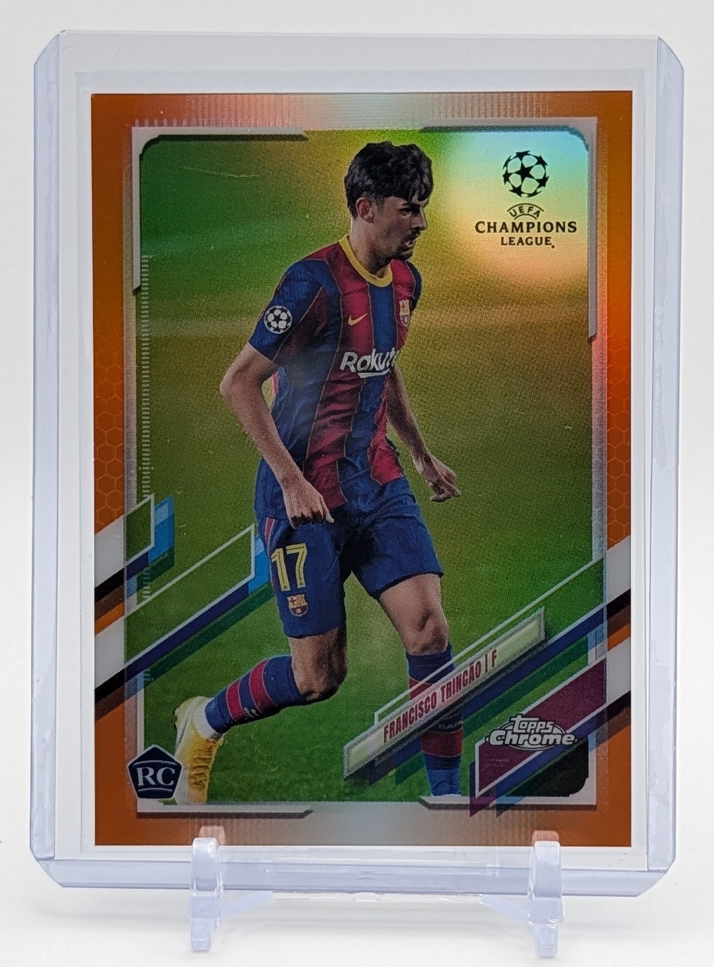 2021 Topps Chrome Francisco Trincao Orange Refractor /25