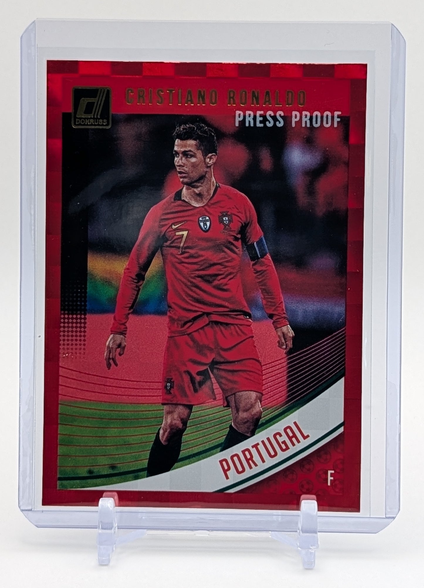 2018 Donruss Cristiano Ronaldo Red Press Proof