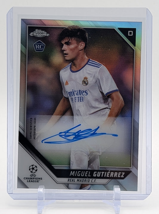 2021 Topps Chrome Miguel Gutierrez Auto
