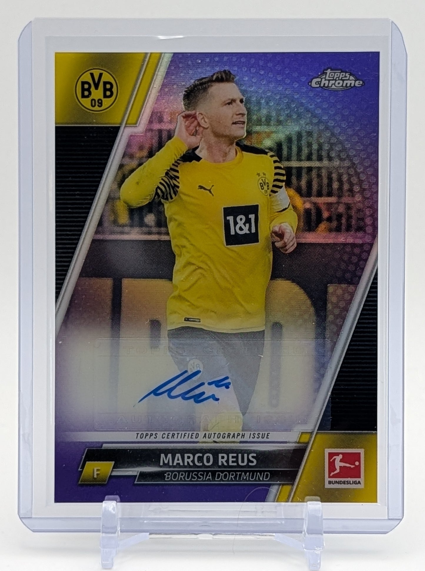 2022 Topps Chrome Marco Reus Purple Refractor Auto /199