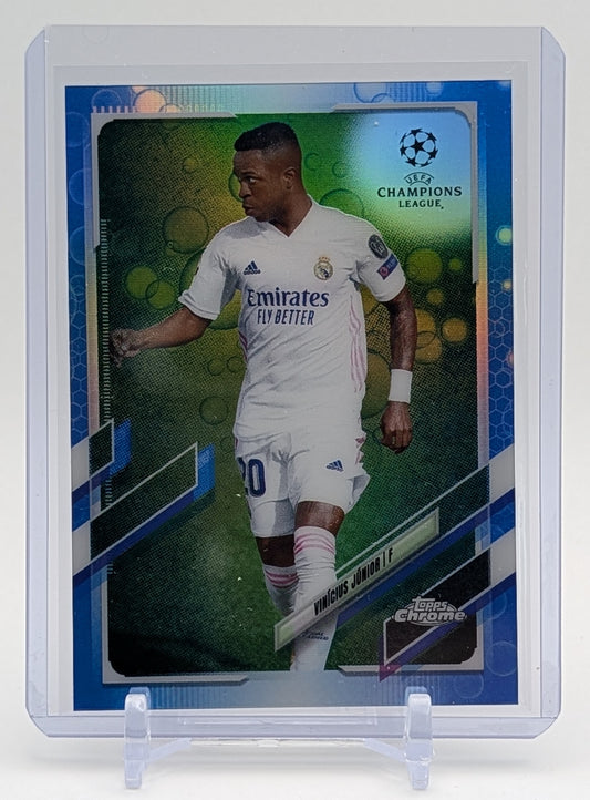 2021 Topps Chrome Vinicius Junior Blue Bubbles