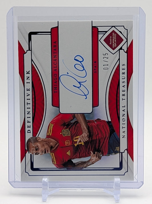 2022 National Treasures Thiago Alcantara Definitive Ink Auto