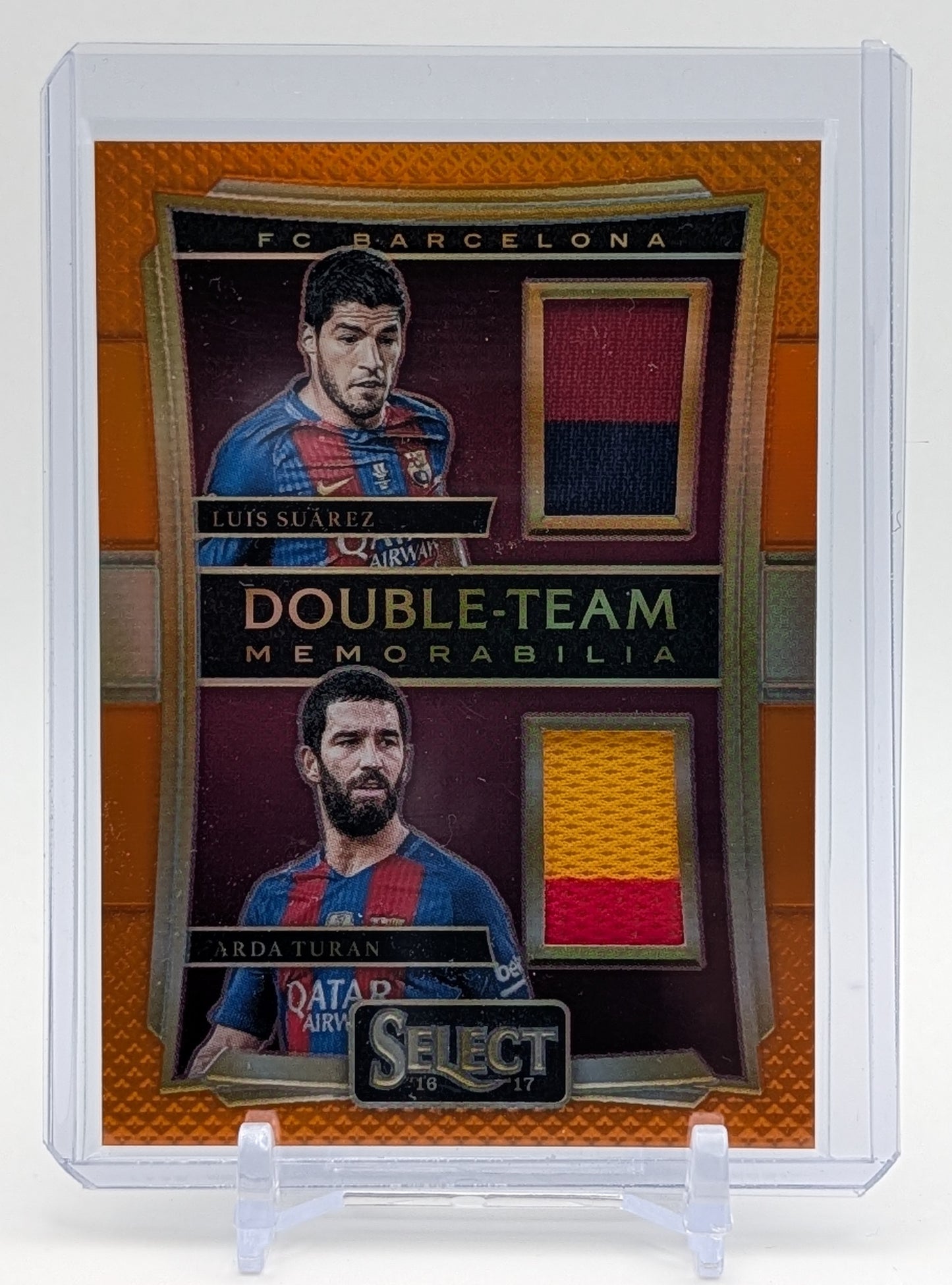 2016 Select Luis Suarez & Arda Turan Doubl Team Orange /75