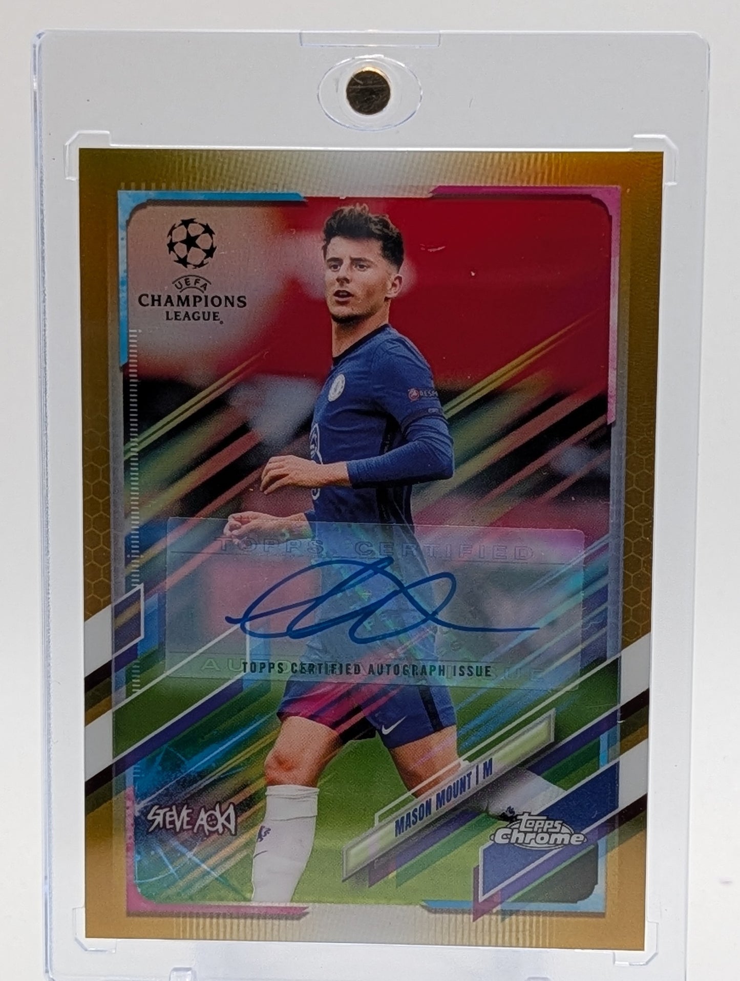 2021 Topps Chrome UCL Mason Mount Gold Refractor Auto /50