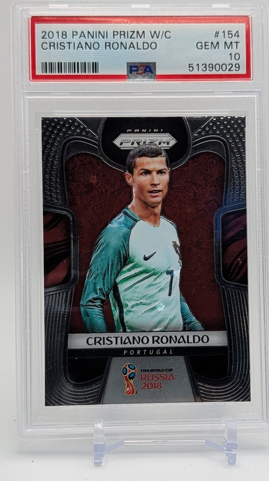 2018 Prizm World Cup Cristiano Ronaldo PSA 10