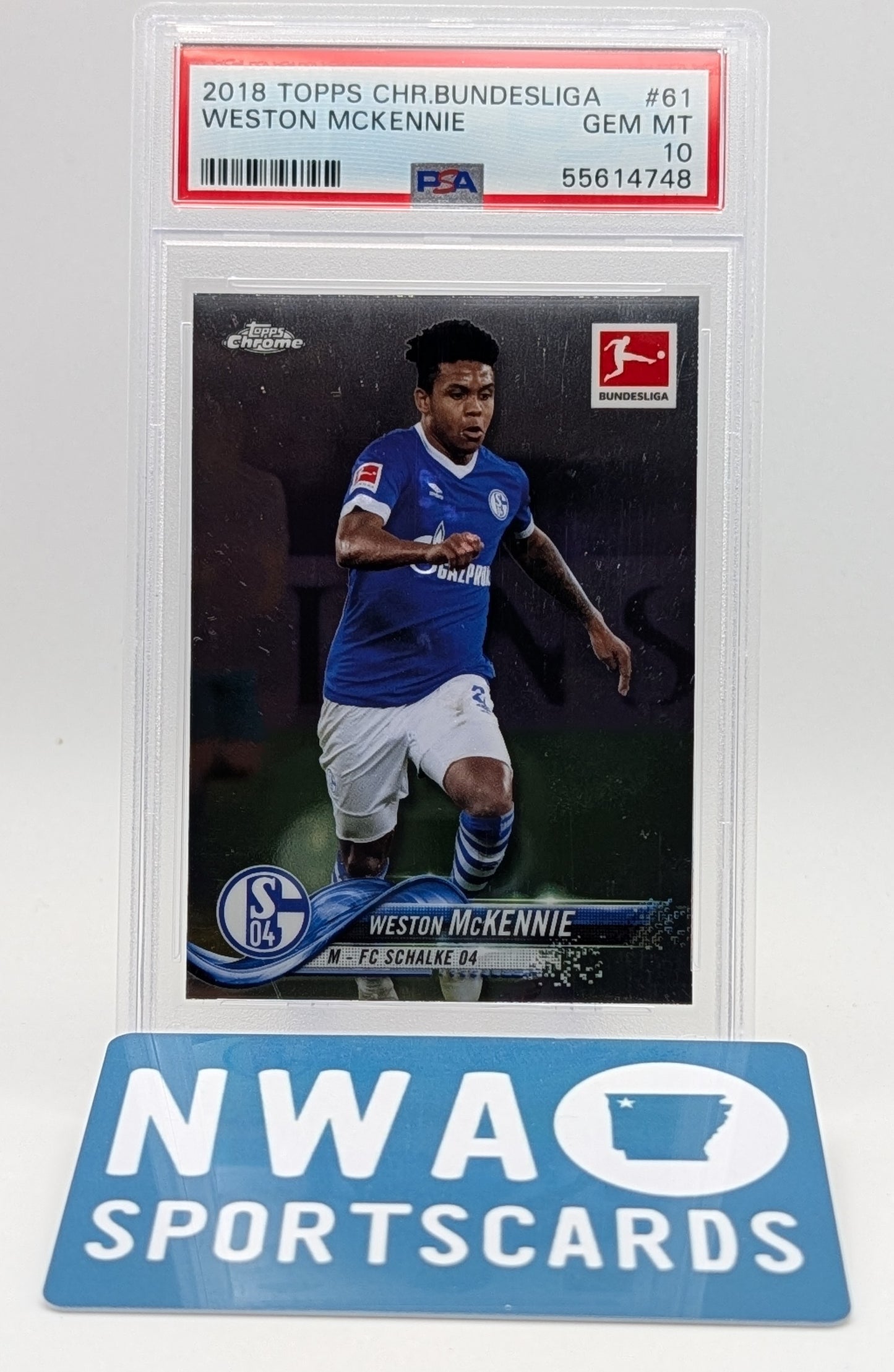 2018 Topps Chrome Weston McKennie PSA 10 + $25 NWA Sports Cards Credit