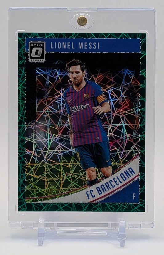 2018 Donruss Lionel Messi Optic Green Velocity /200